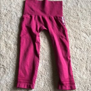 Gymshark beet red seamless leggings